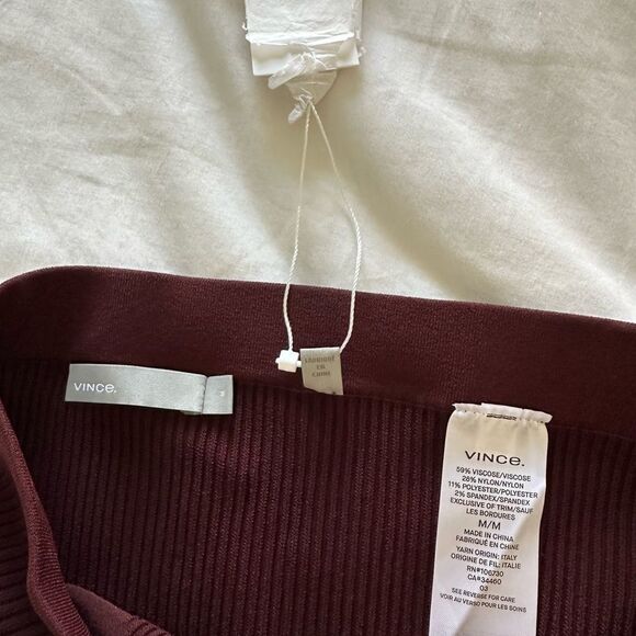 NWT VINCE Stretch Ponte Viscose Blend Pencil. Skirt Size M - Picture 5 of 8